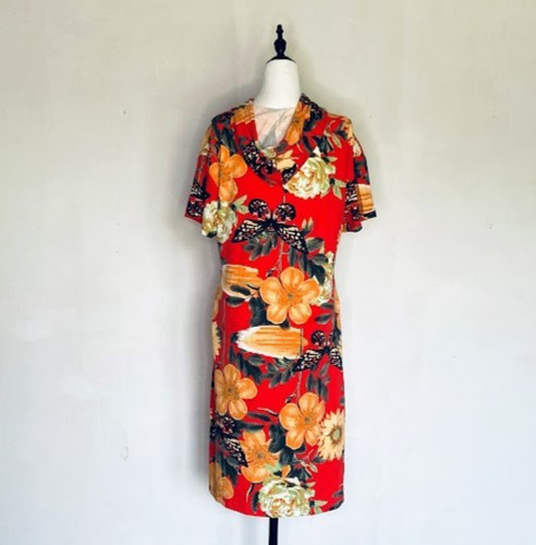 Red floral hooded - red,