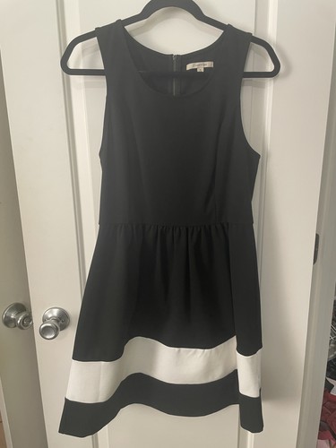 Black fit flare dress - black,